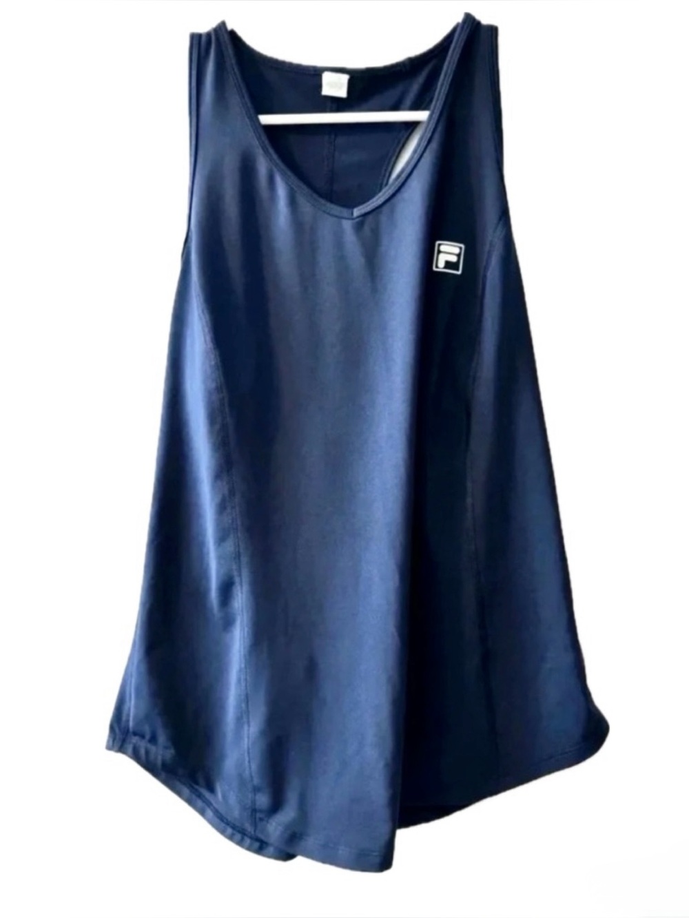 Fila Sport Navy Blue Racerback Athletic Tank Top Med Tennis Activewear